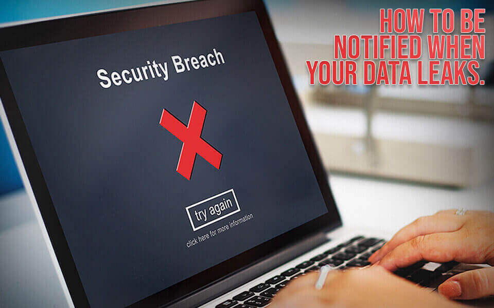 How To Be Notified When Your Data Leaks.