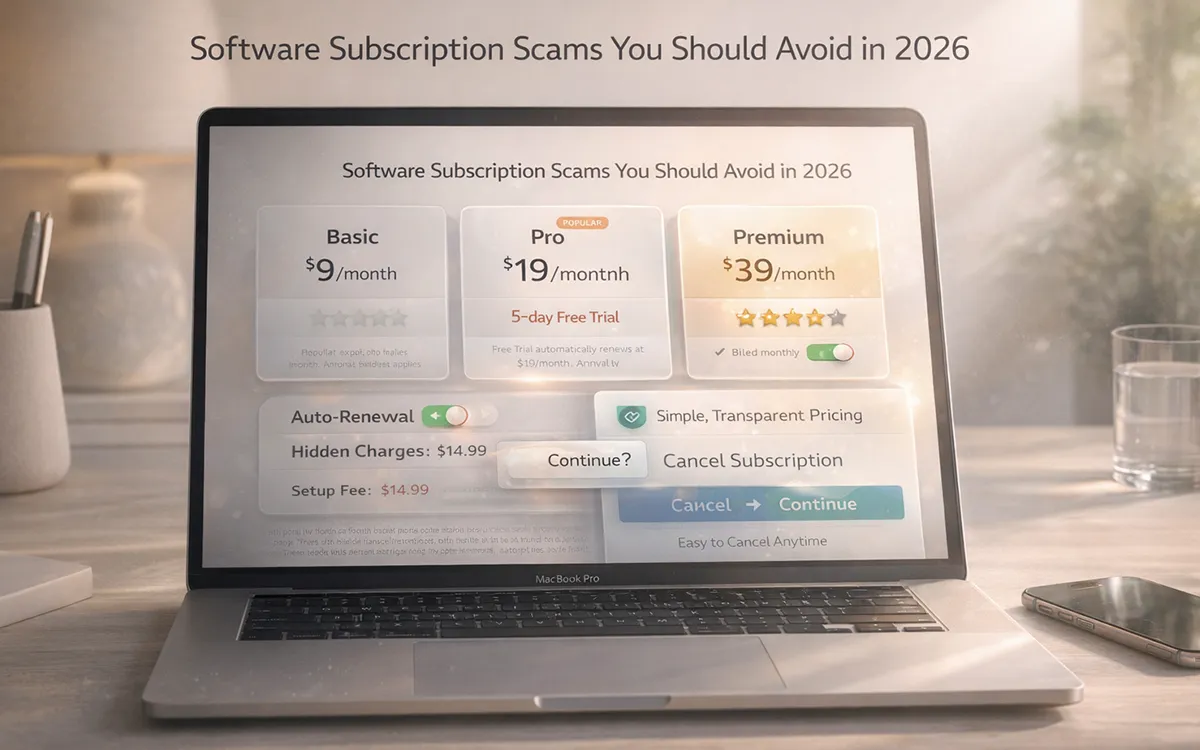Software Subscription Scams You Should Avoid in 2026